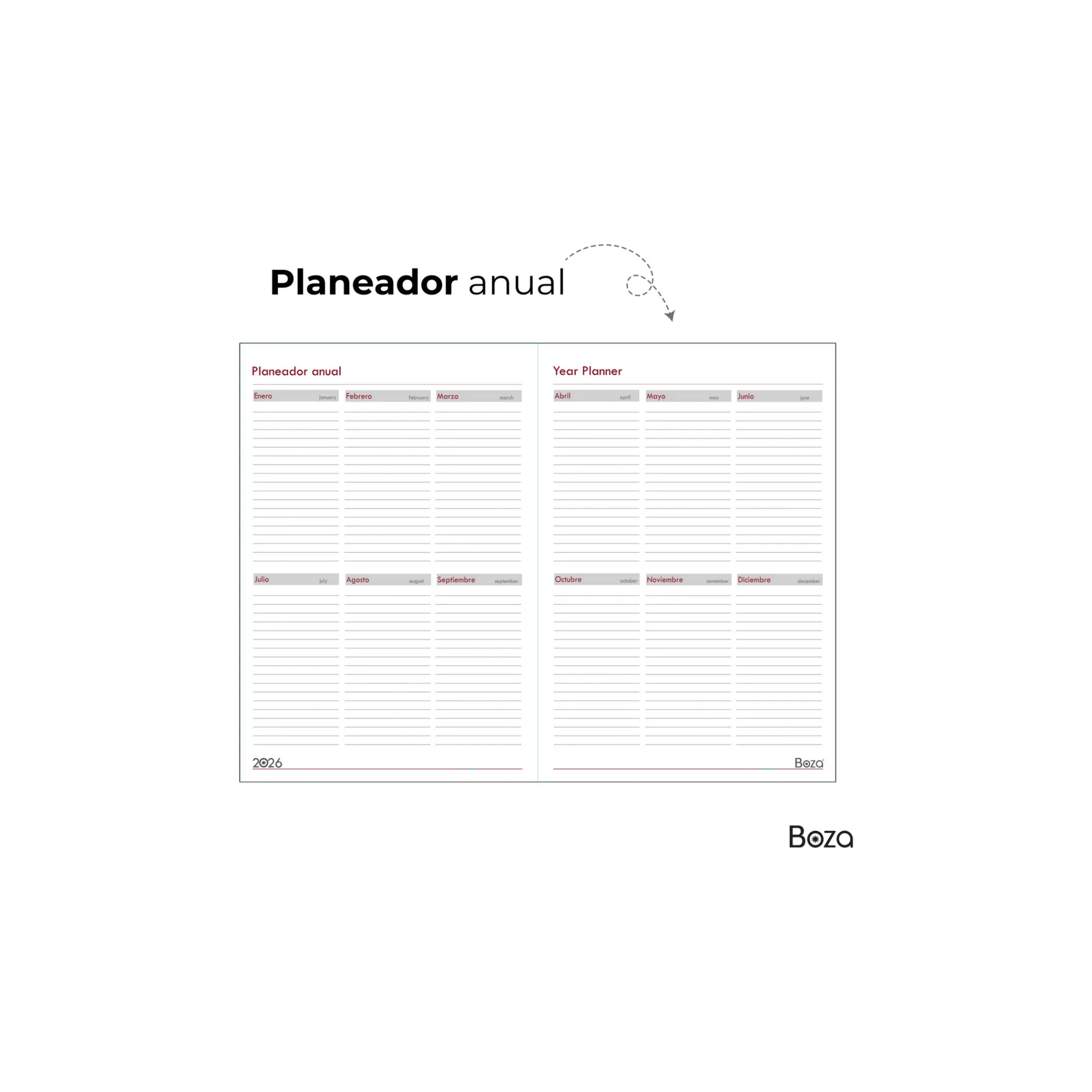 AGENDA 2026 - C + Libreta de regalo