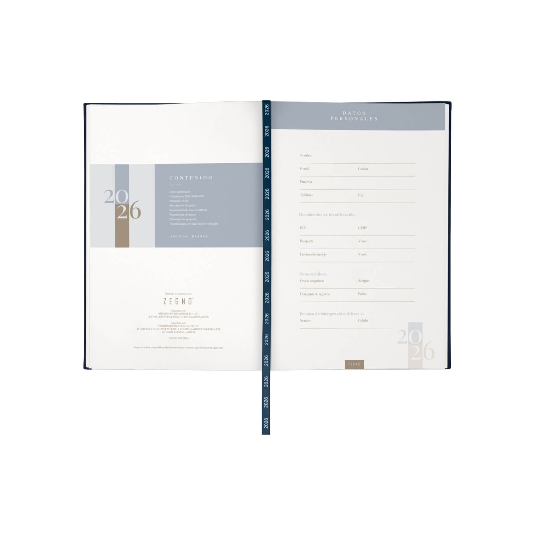 AGENDA 2026 - A + Libreta de regalo