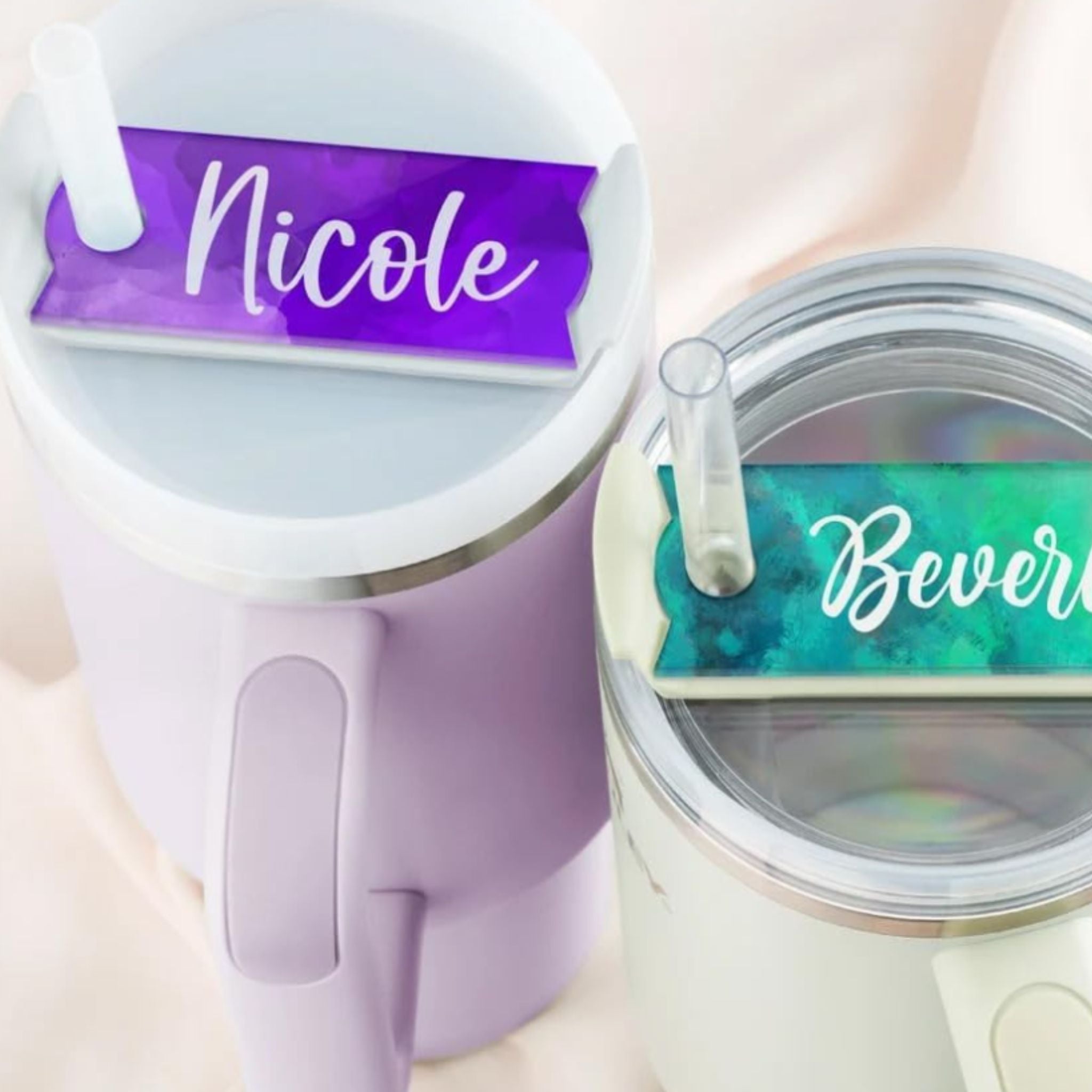 Placa Personalizada de Acrílico para Stanley Quencher